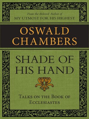 cover image of Shade of His Hand